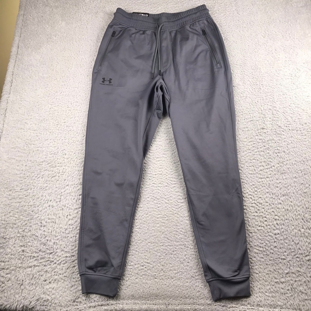 Under Armour Sportstyle Tricot Jogger Mens M Gray Athletic Sweatpants NEW NWT